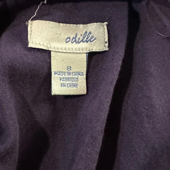 EUC Beautiful Plum Anthropologie Odille Blouse sz 8 - Picture 5 of 6
